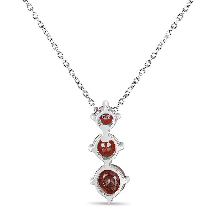 Rainbow Arc Necklace (garnet)